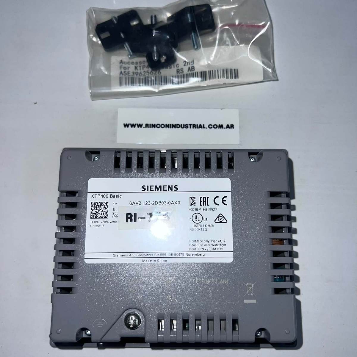 Vista 2 de Panel HMI Siemens KTP400 Basic PN